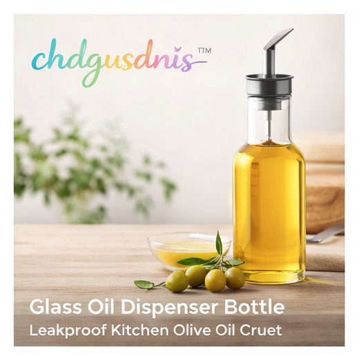 chdgusdnis™ Glass Oil Dispenser Bottle – Leakproof Olive Oil Cruet